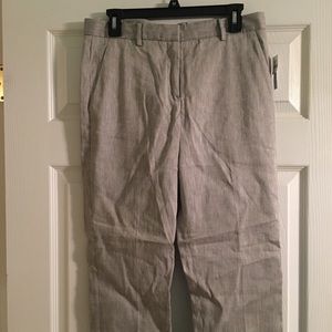 Gap Tailored Crop Trouser Pant Grey Textured 6 NWT
